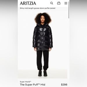 ARITIZA SUPER PUFF SIZE SMALL HI GLOSS BLACK